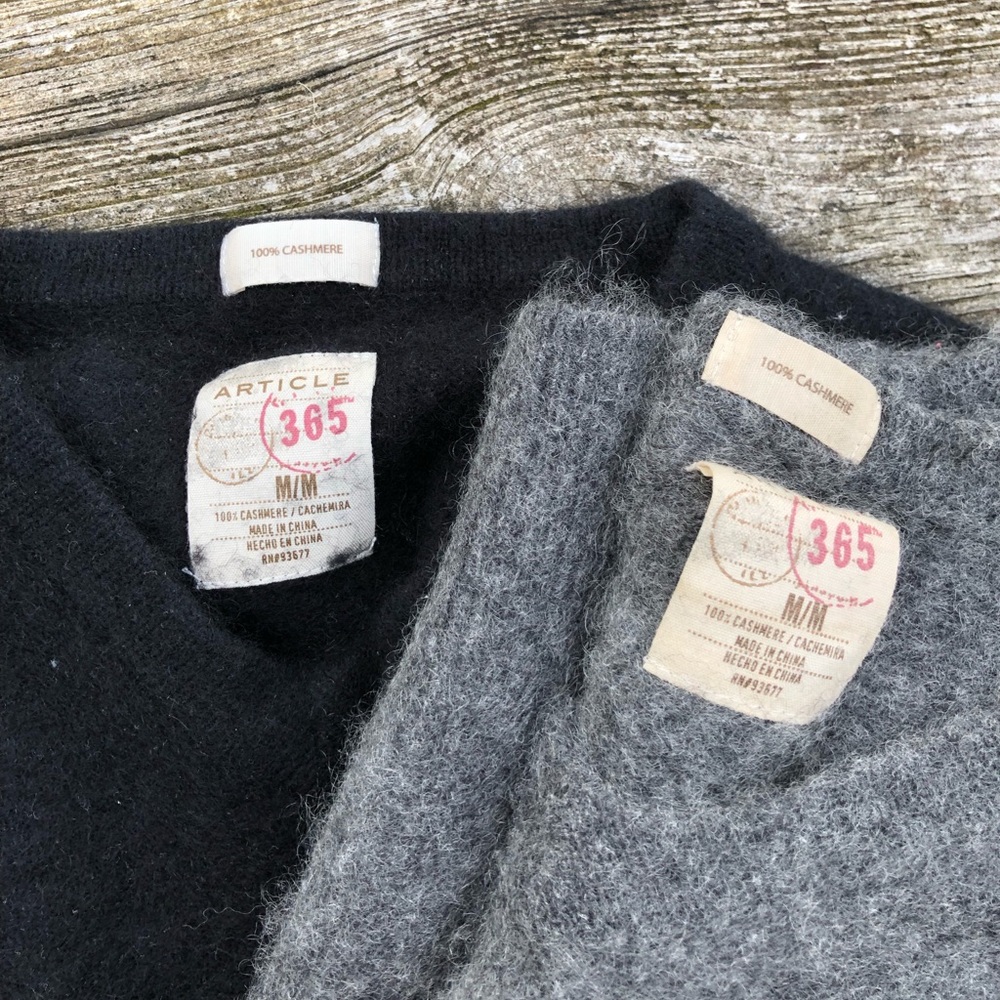 TWO 100% CASHMERE SWEATERS
